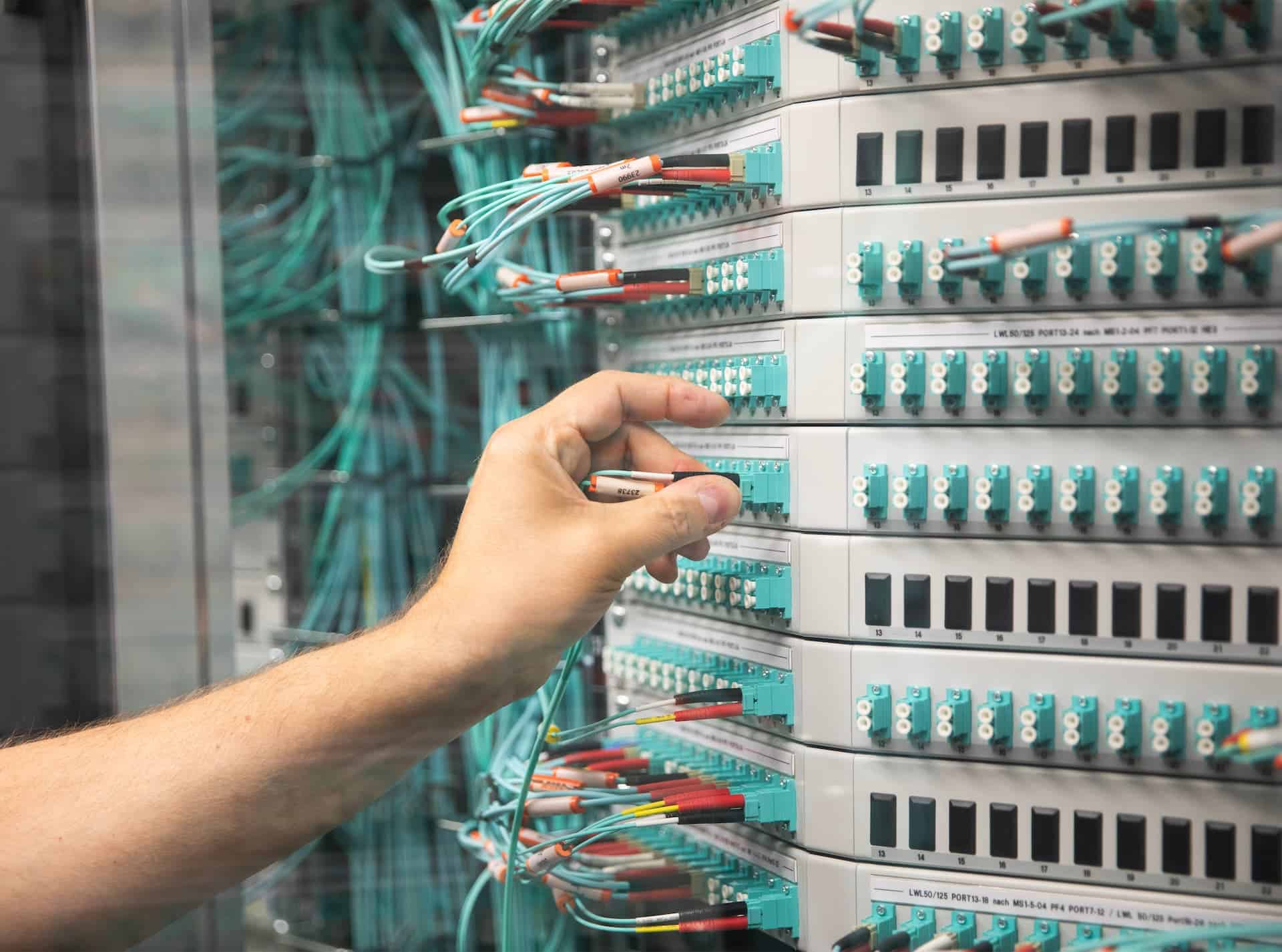 A photo depicting Aareon's data center.